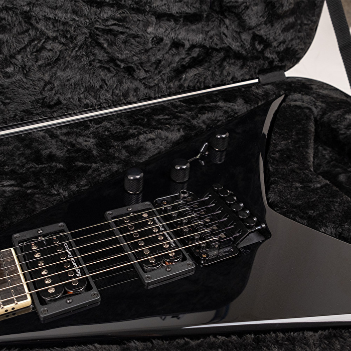 Jackson USA Select King V KV2 Abanoz Klavye Gloss Black Elektro Gitar